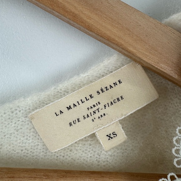 Sezane Women Melina Mohair Blend Cardigan Size XS - Picture 4 of 7